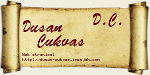Dušan Čukvas vizit kartica